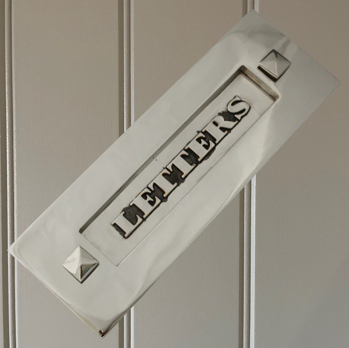 Classic Letterbox Without Clapper - Nickel